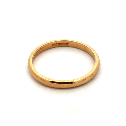 Designer BAB 10K Yellow Gold Childs Simple Stackable Pinky Band Ring