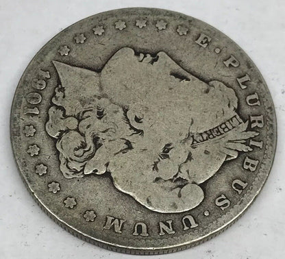 1901 S Morgan Silver Dollar Better Key Rare San Francisco Mint Coin #2