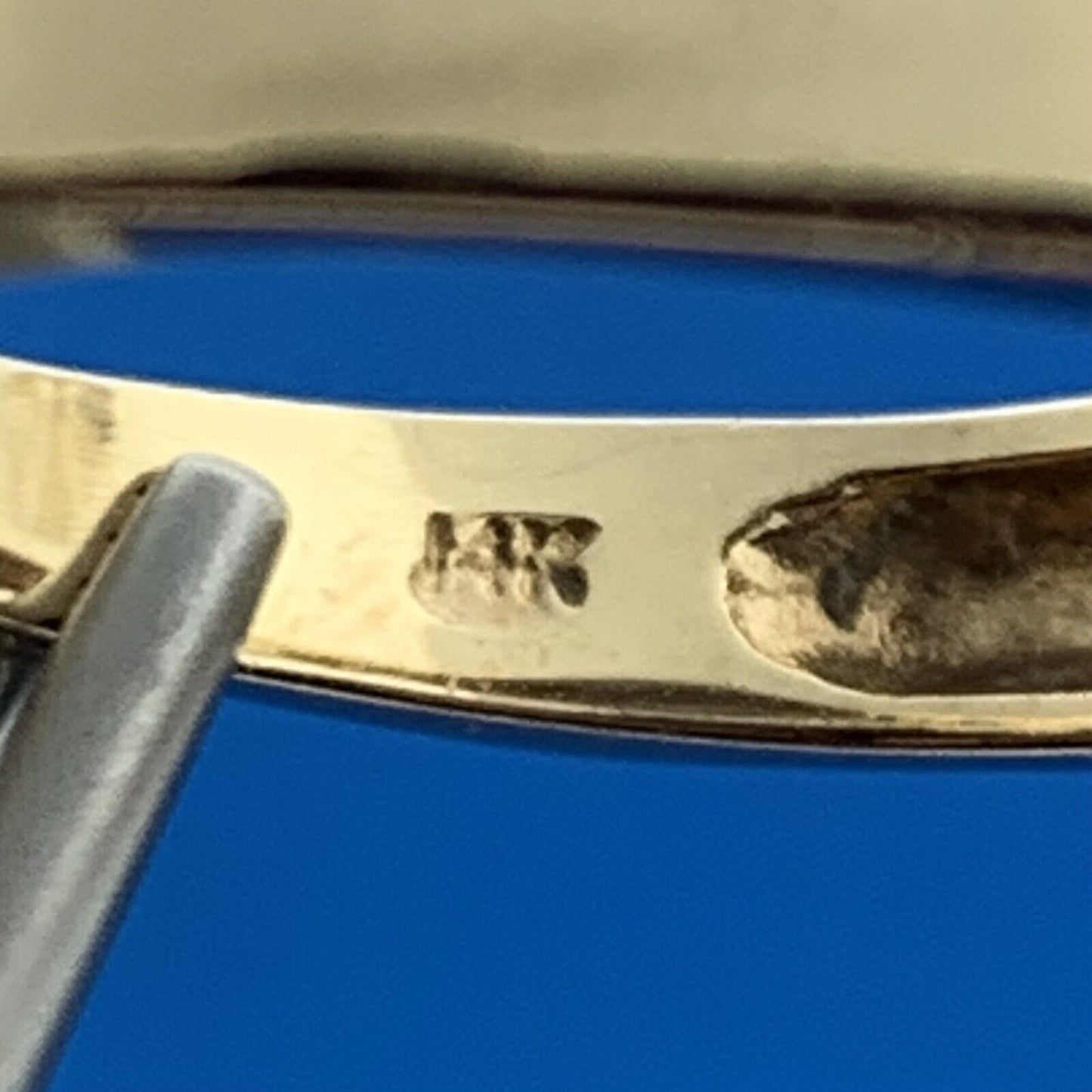 Designer EI 14K Yellow Gold Lemon Quartz Cubic Zirconia Accented Bar Dome Ring