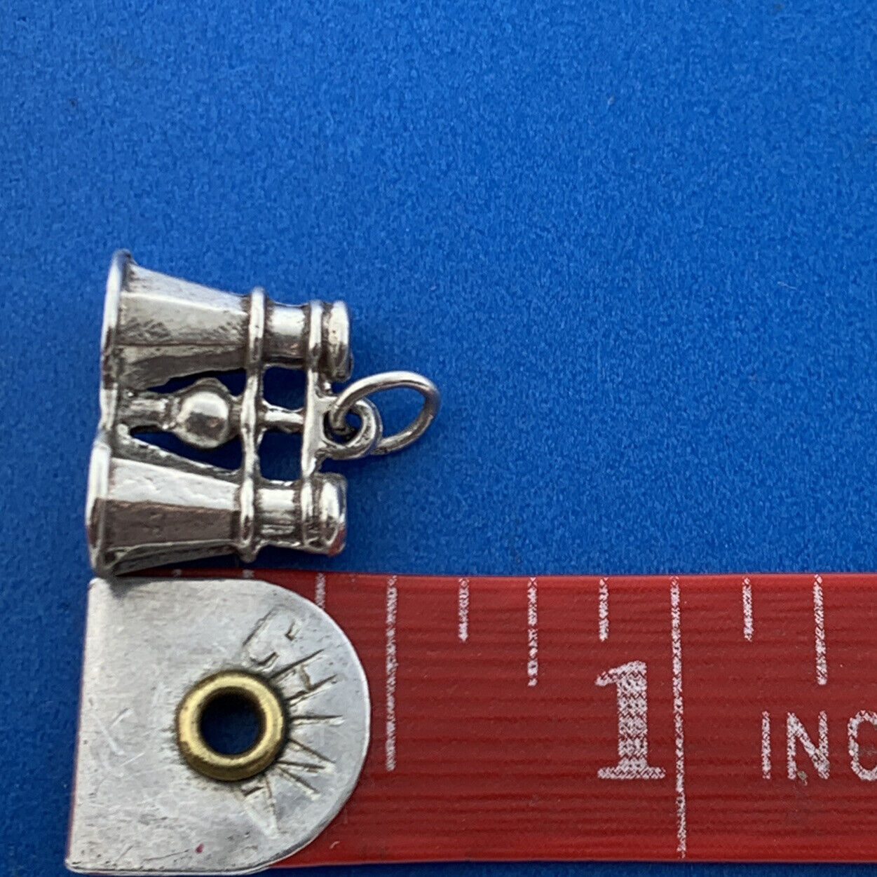 Sterling Silver 925 Binoculars Bird Star Watching Hobby Bracelet Pendant Charm