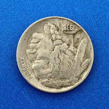 1938 D Indian Head Buffalo Nickel Key Better Rare Denver Mint Two Coin Lot