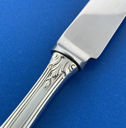 Wallace Rose Point 925 Sterling Silver 8-3/4" Individual Steak Knife No Monogram
