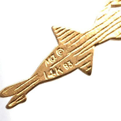 Designer Michael Anthony MA 14K Yellow Gold Ballerina Dance Charm Pendant