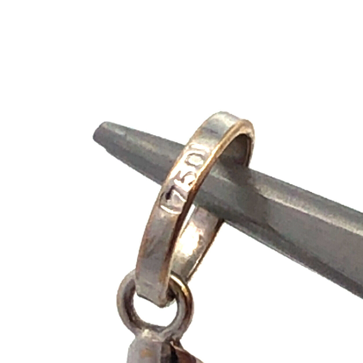 18K White Gold Polished Jesus Crucifix Religious Statement Cross Pendant