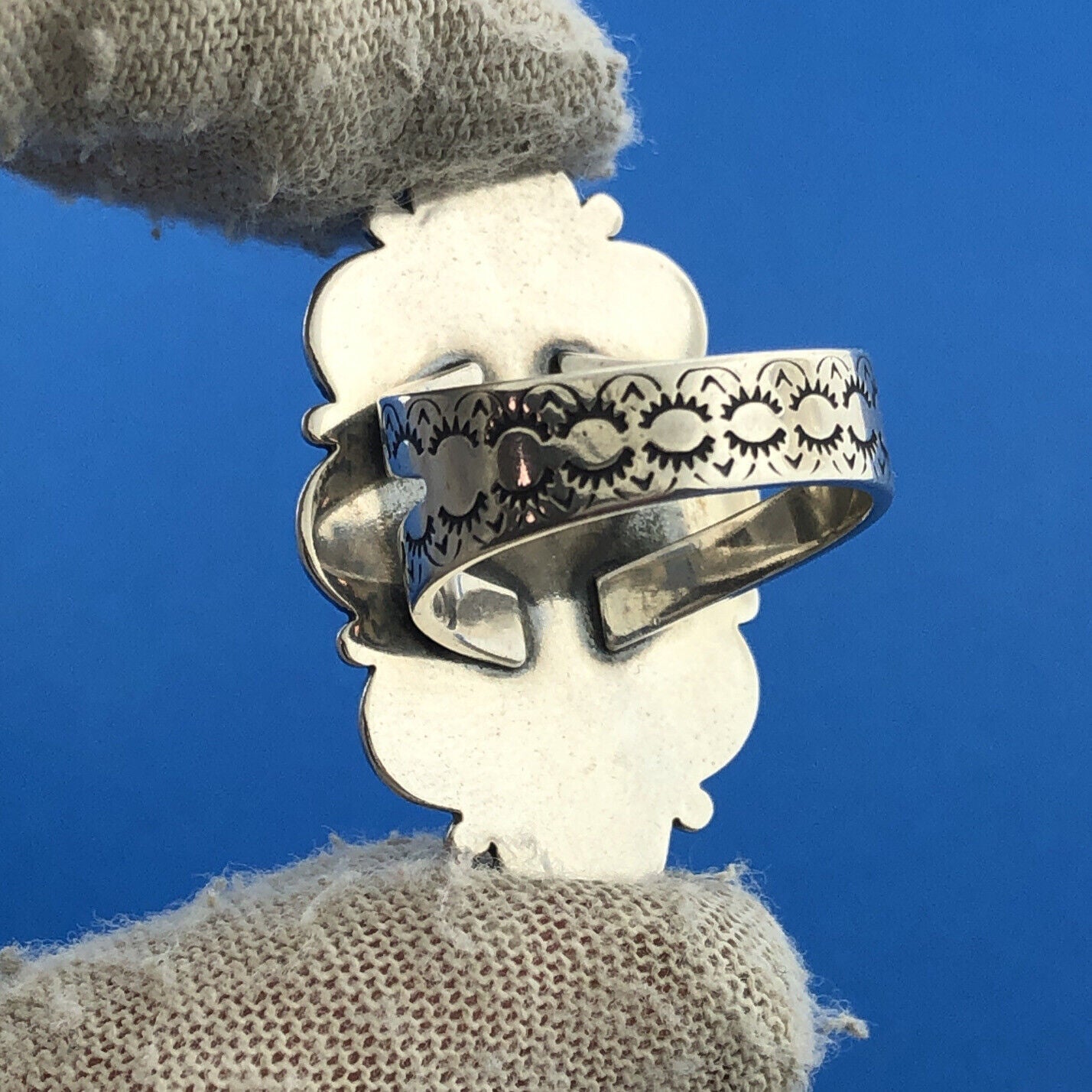 Carolyn Pollack Relios R Moon Sterling Silver Sleeping Beauty Turquoise Ring