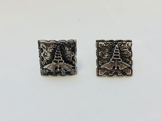 Vintage Sterling Silver Fenwick & Sailors Cadueces Doctor Medical Cuff Links
