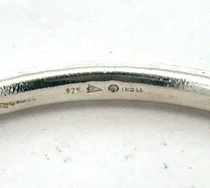Silpada 925 Sterling Silver Hammered Textured Round Stackable Bangle Bracelet