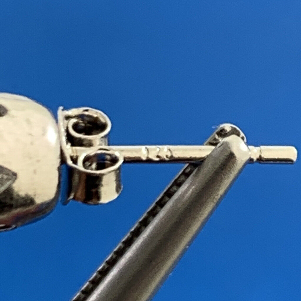 Brilliant Round Cubic Zirconia 925 Sterling Silver Statement Stud Earrings