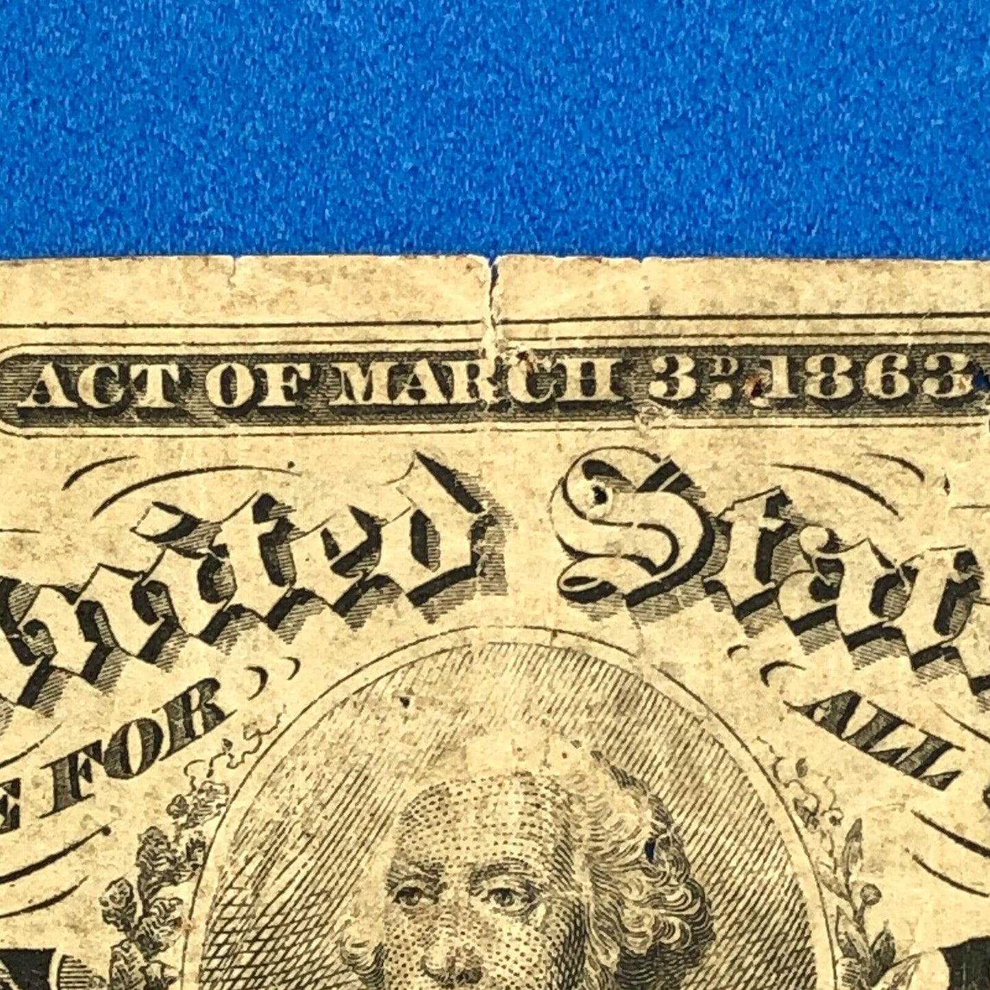 1864 3rd Issue 3 Cents Postage Fractional Currency Civil War Note Fr. 1227