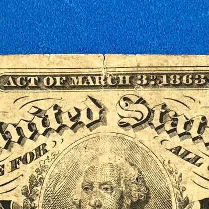 1864 3rd Issue 3 Cents Postage Fractional Currency Civil War Note Fr. 1227
