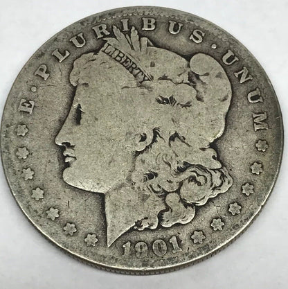 1901 S Morgan Silver Dollar Better Key Rare San Francisco Mint Coin #2