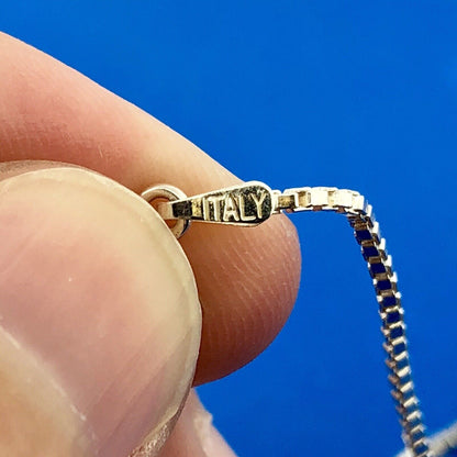 Designer Itaor Italy Sterling Silver 925 Bead Ball Station Venetian Box Necklace