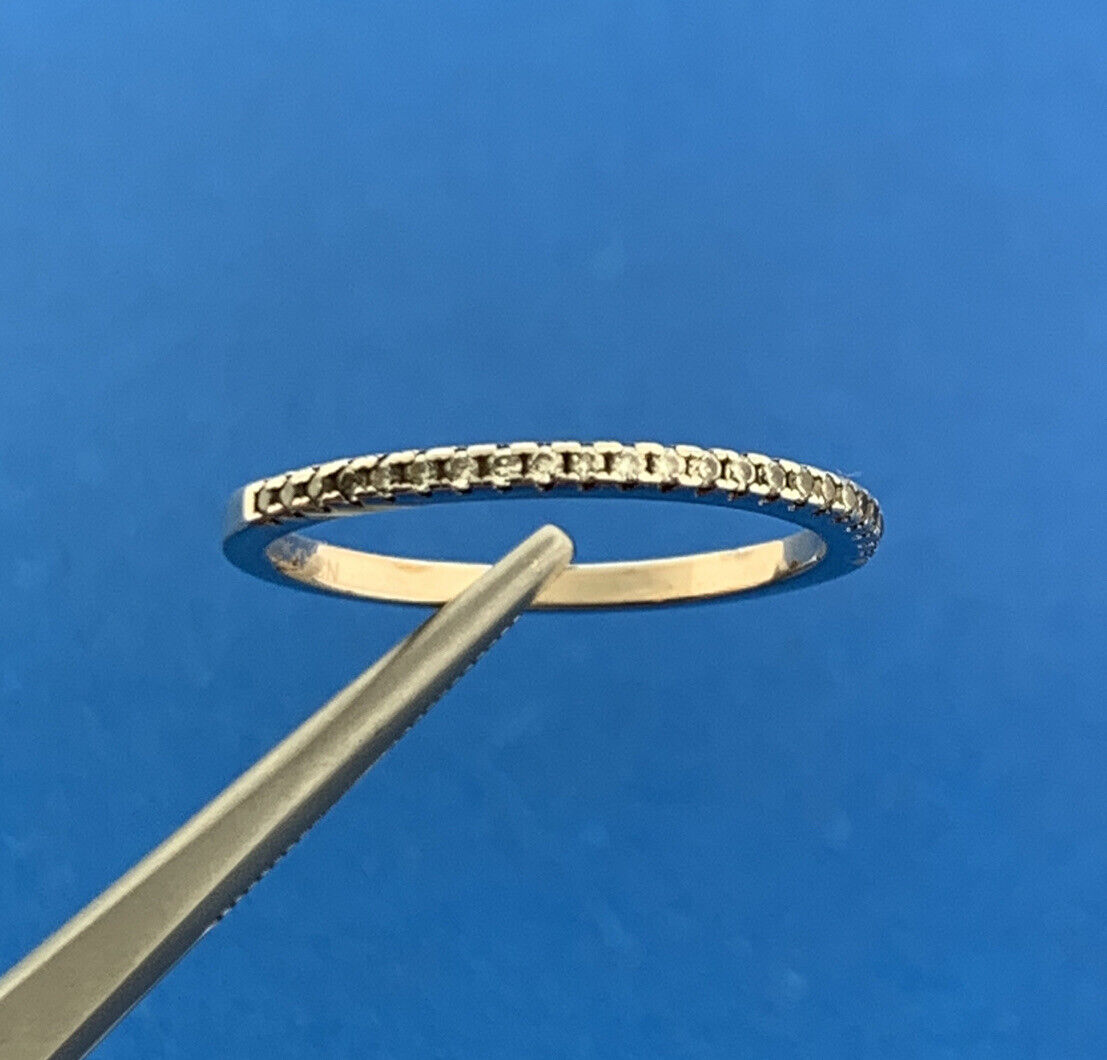 Designer 925 Sterling Silver Diamond Wedding Anniversary Eternity Band Ring