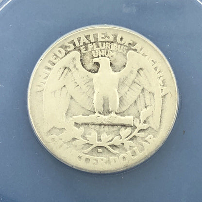 1932 D Silver Washington Quarter The Key Date Better Rare Denver ANACS G 6