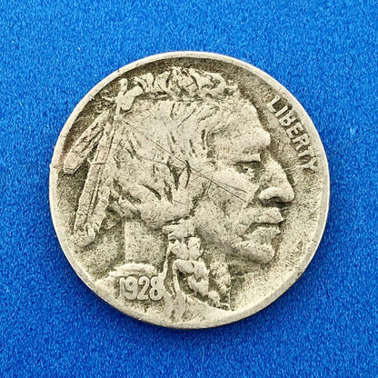 1928 S Indian Head Buffalo Nickel Better Key Scarce San Francisco Mint Coin