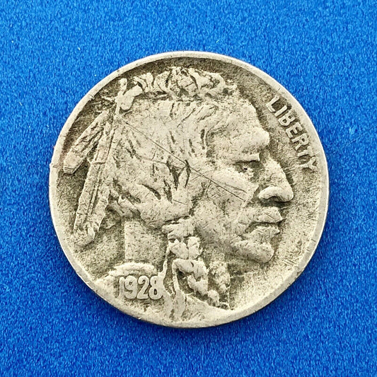 1928 S Indian Head Buffalo Nickel Better Key Scarce San Francisco Mint Coin