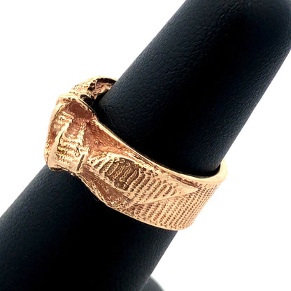 Designer Mignon Faget 14K Yellow Gold Knots and Bows Collection Medium Bow Ring