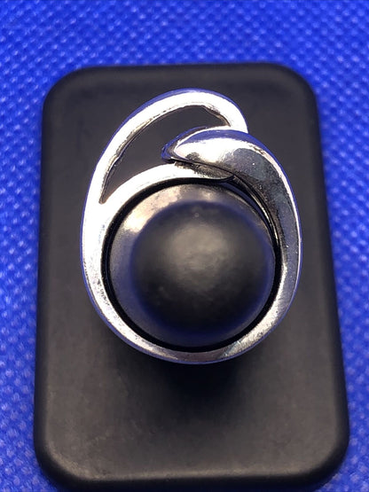 Designer PAJ 925 Sterling Silver Modernist Interlocked Entwined Knot Ring