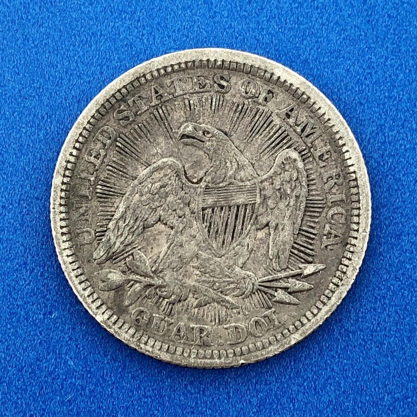 1853 P Seated Liberty Silver Quarter Dollar 25c Type 2 Better One Year Type Coin