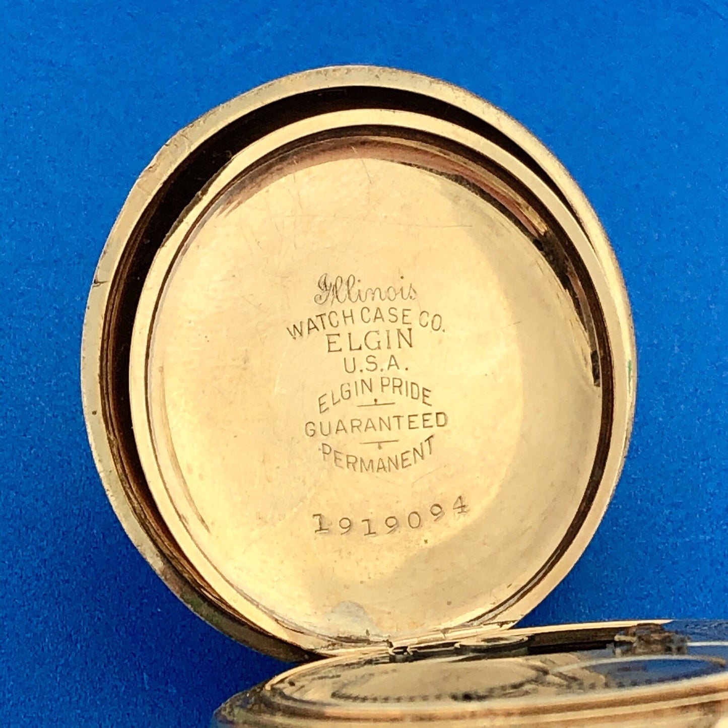 Vintage 1909 Waltham 15j Grade 165 Pocket Watch Gold Filled Case