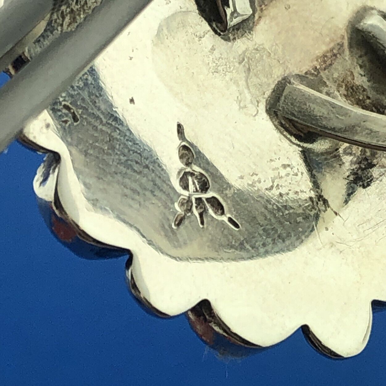 Stunning Sterling Silver 925 Cabochon Turquoise Statement Finger Ring Size 7.75