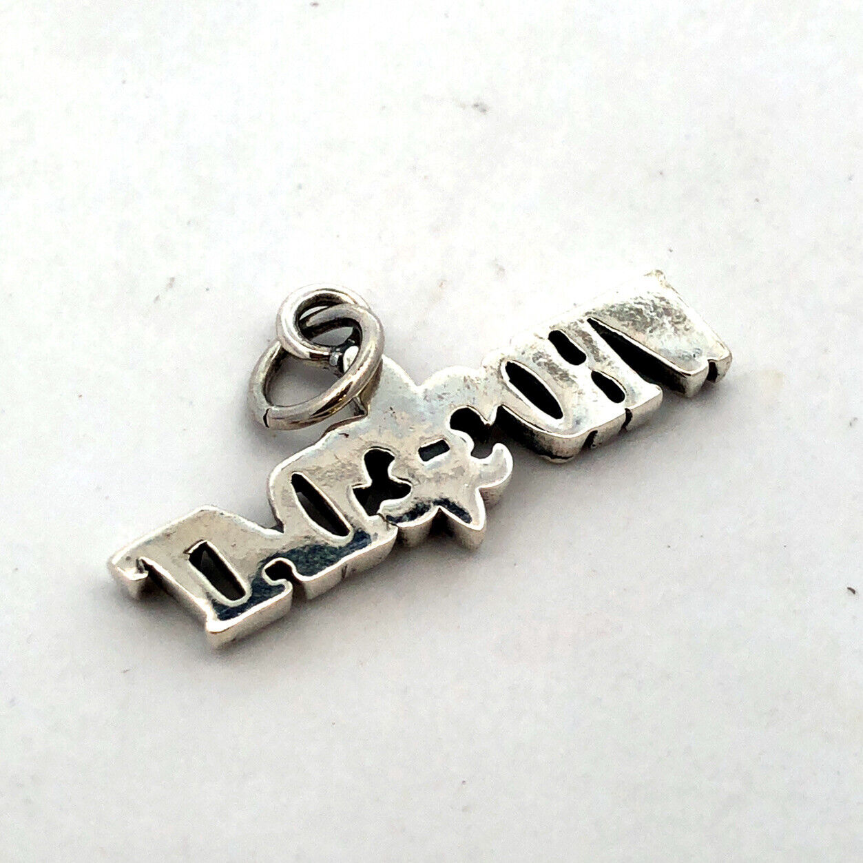 925 Sterling Silver Who Dat Fleur De Lis New Orleans Saints Charm Pendant