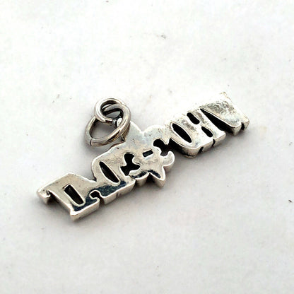 925 Sterling Silver Who Dat Fleur De Lis New Orleans Saints Charm Pendant