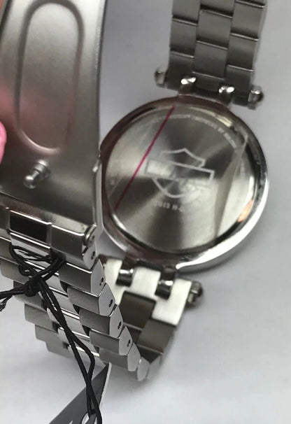 By Bulova Harley-Davidson Womens Stainless Steel Watch 76L171 New in Box W/Tags
