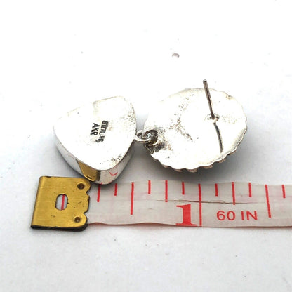 Designer Amy Kahn Russel Sterling Silver Carved Brazilian Agate Dangle  Earrings