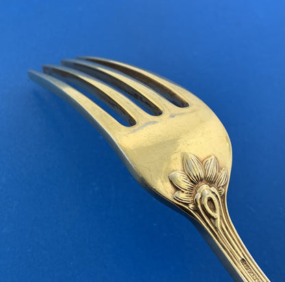 Tiffany & Co Vermeil Gold Washed Sterling Silver 925 Audubon Dinner Fork