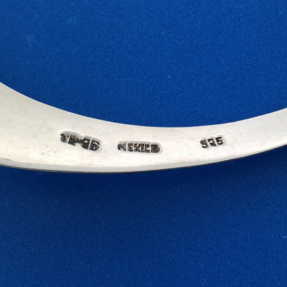 Vintage Taxco Mexico TC-36 Sterling Silver 925 Modernist Collar Necklace