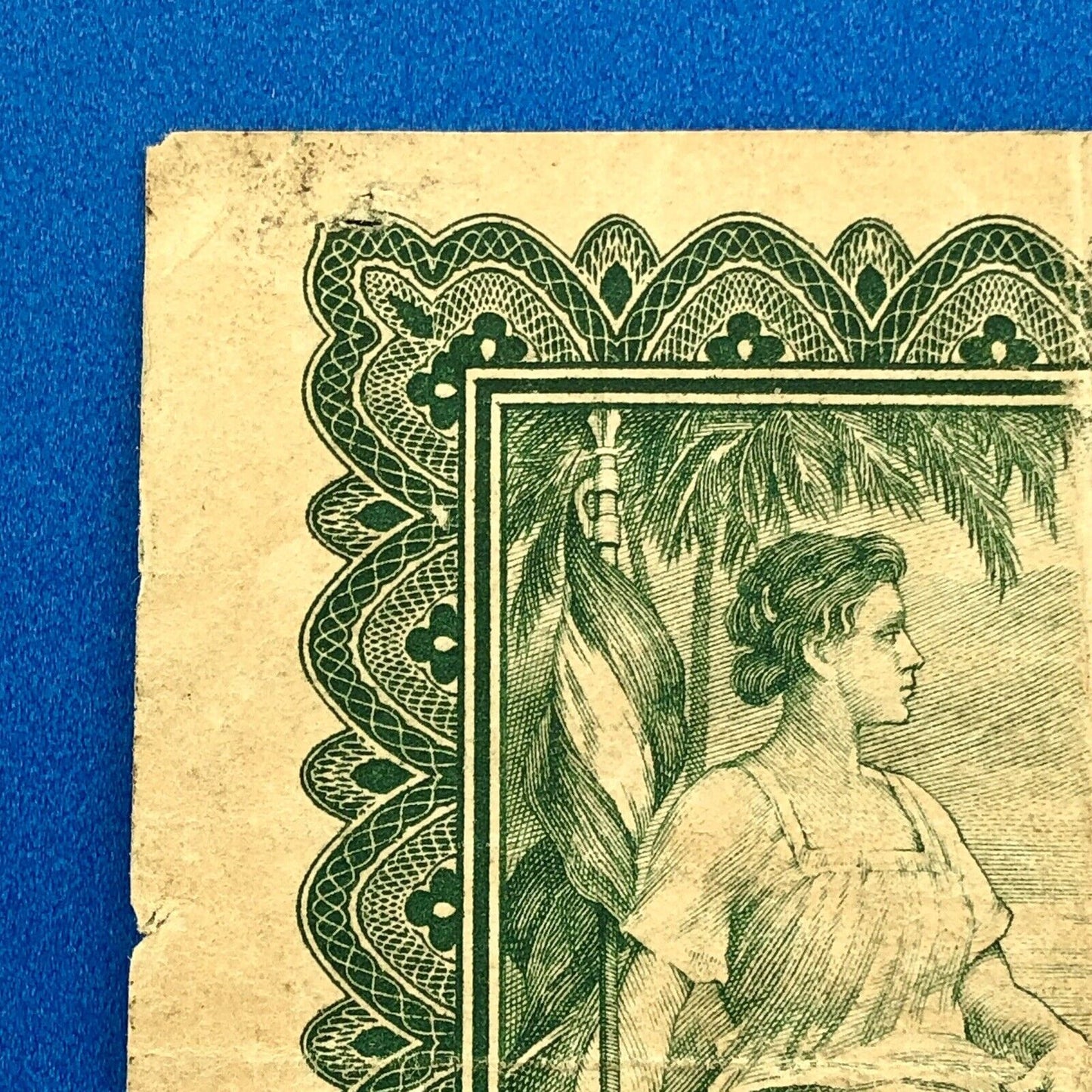 1930 Curacao 5 Gulden De Curacaoshe Bank Dutch Administration Rare Currency Note