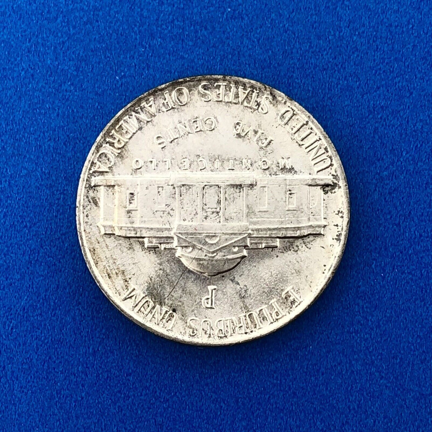 1943 P Jefferson WarTime Nickel 5c BU Uncirculated Mint State 35% Silver US Coin