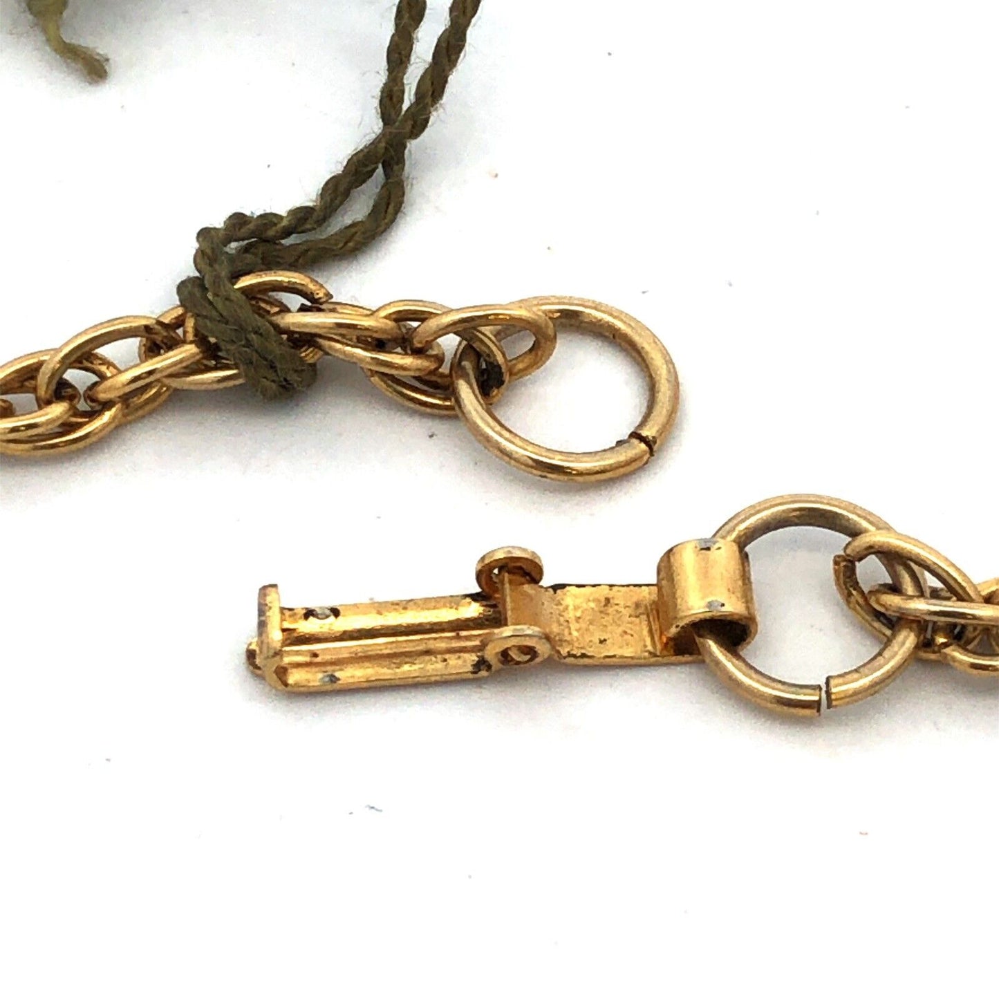 Arthur Pepper Mid Century Gold Tone Oval Locket Double Chain Statement Necklace