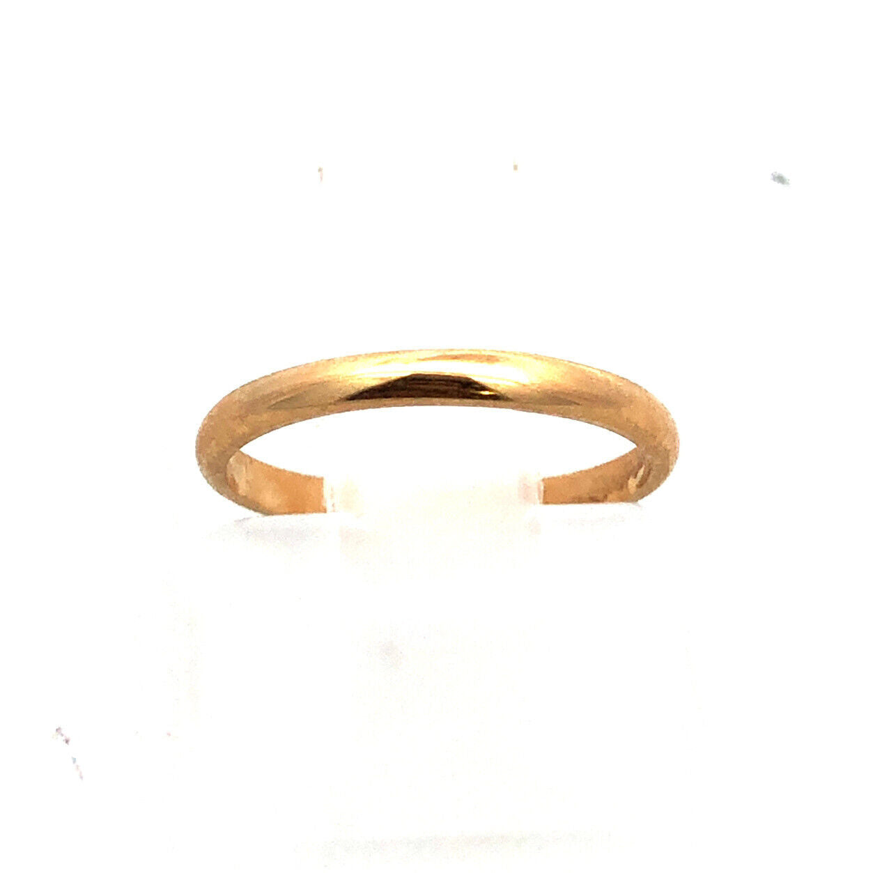 Designer BAB 10K Yellow Gold Childs Simple Stackable Pinky Band Ring