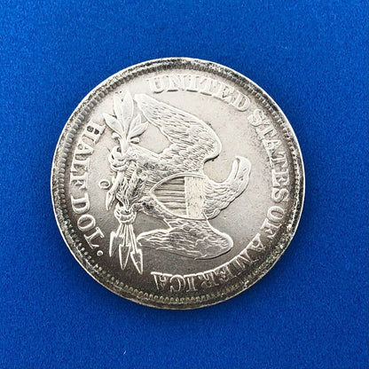 1858 O Silver Seated Liberty Half Dollar New Orleans Possible Lamination Error