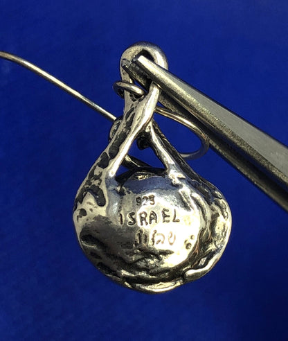 Designer Didae 925 Sterling Silver Modernist Pearl Drop Dangle Hook Earrings