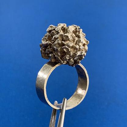 Artisan 925 Sterling Silver Free Form Modernist Nugget Ring