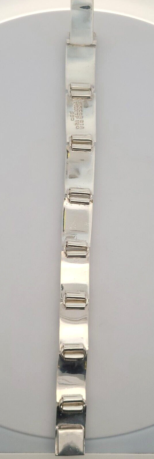 Oscar Figueroa Escorcia Taxco Silver 950 Lapis Malachite Panel Bracelet