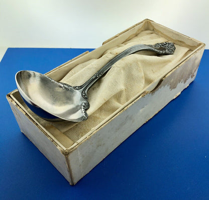 Vintage 1901 Oneida Community Triple Plate Avalon Soup Sauce Ladle Original Box
