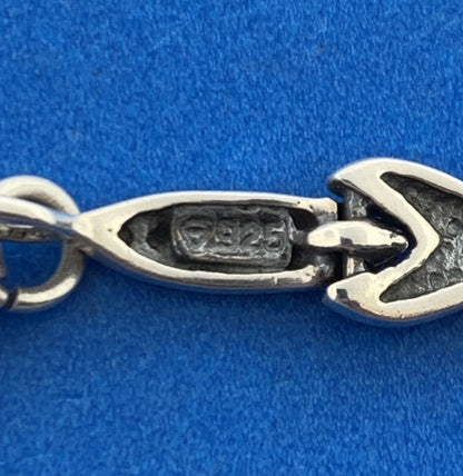 Designer 925 Sterling Silver Marcasite X O Balinese Style Tennis Bracelet