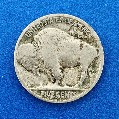 1916 D Indian Head Buffalo Nickel Better Key Scarce Denver Mint Coin