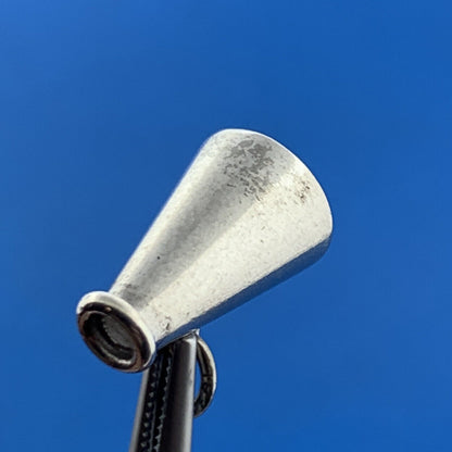 Retro Designer 925 Sterling Silver Megaphone Cheerleader Bracelet Pendant Charm