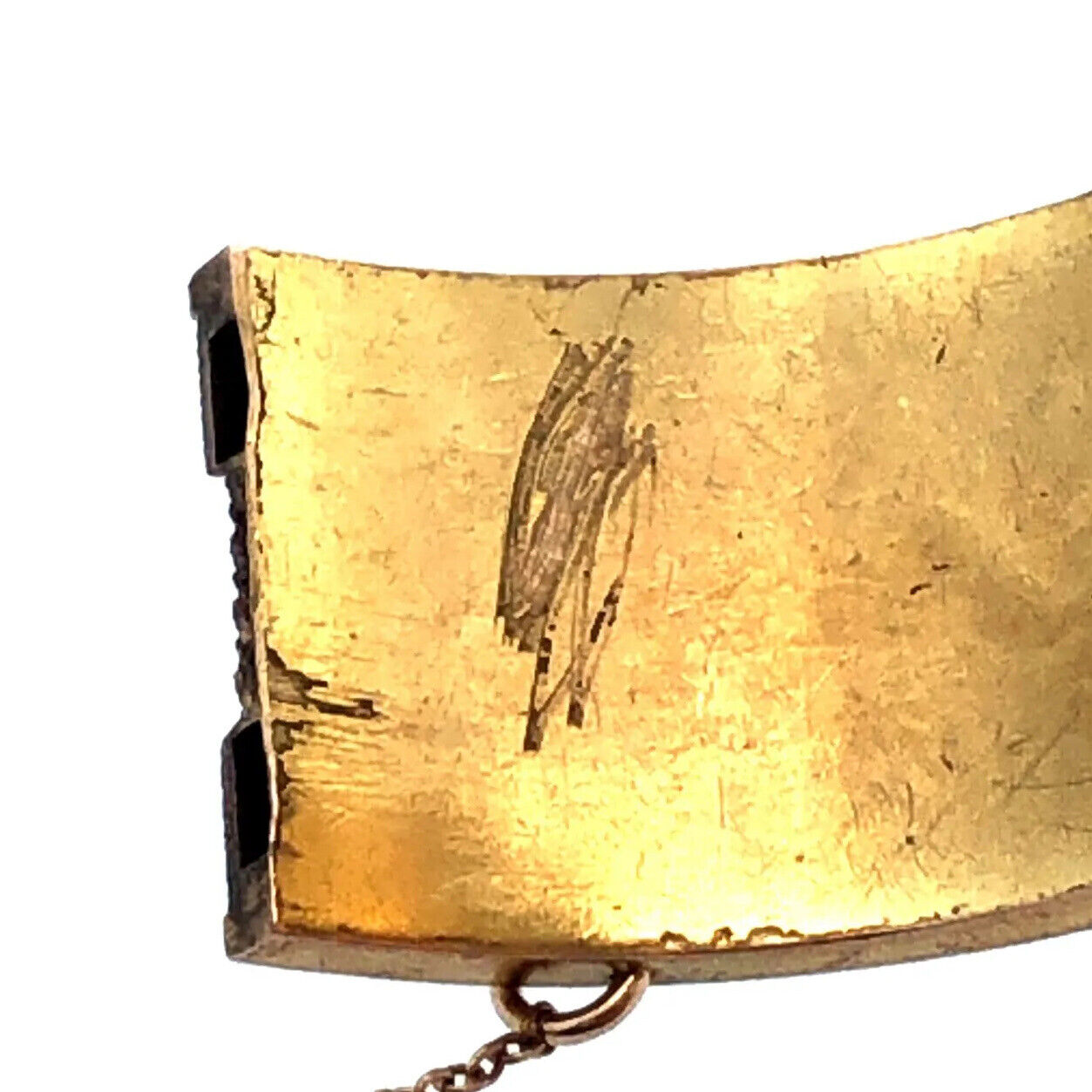 Victorian 14K Yellow Gold Artistic Hinged Cuff Bracelet