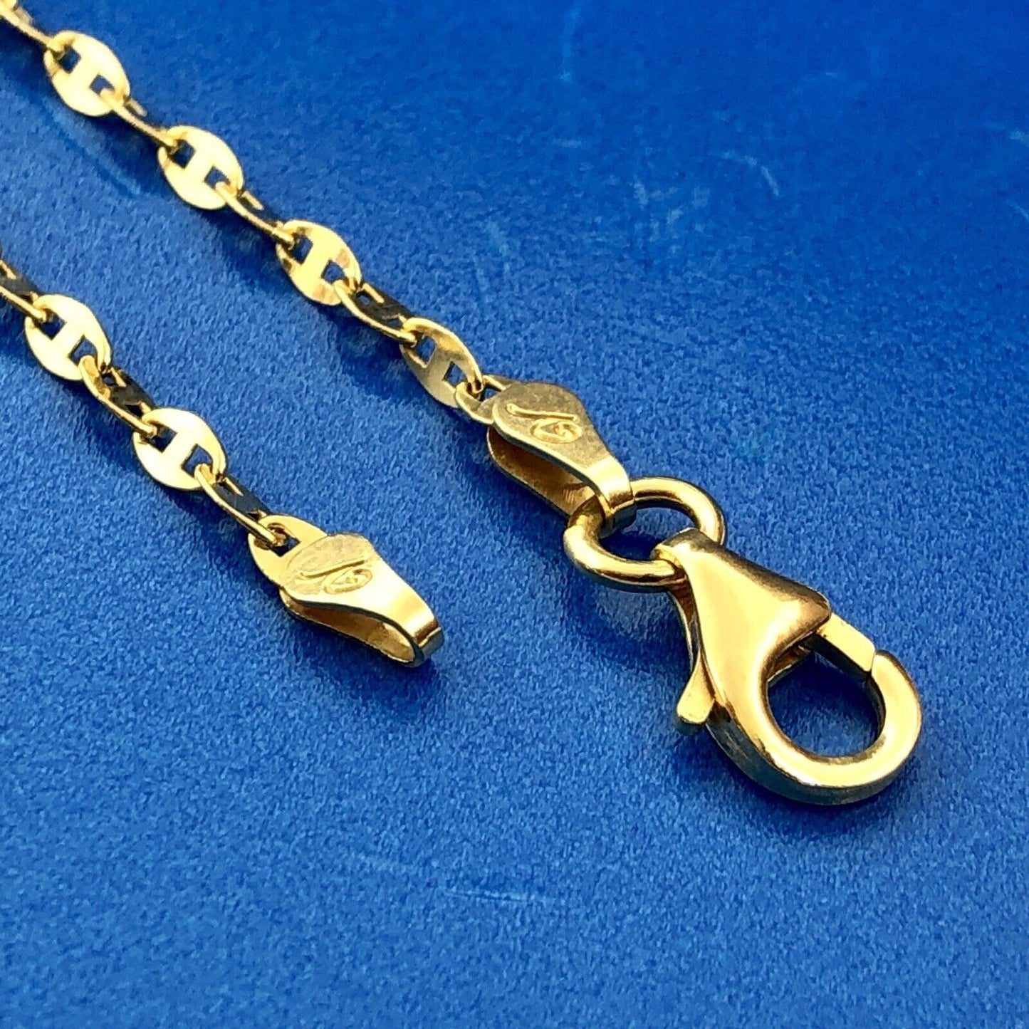 Designer Italy Sterling Silver 925 Vermeil Mariners Link Statement Necklace 60"