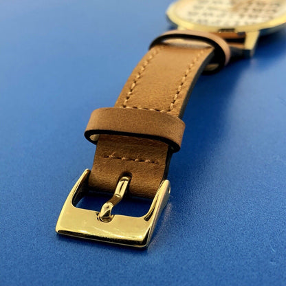 Rebecca Minkoff GRL PWR Girl Power Leather Strap Women's Designer Watch In Box
