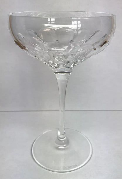 Vintage Waterford Tall Sherbet Champagne Pedestal Glass Elegant Bar Stemware
