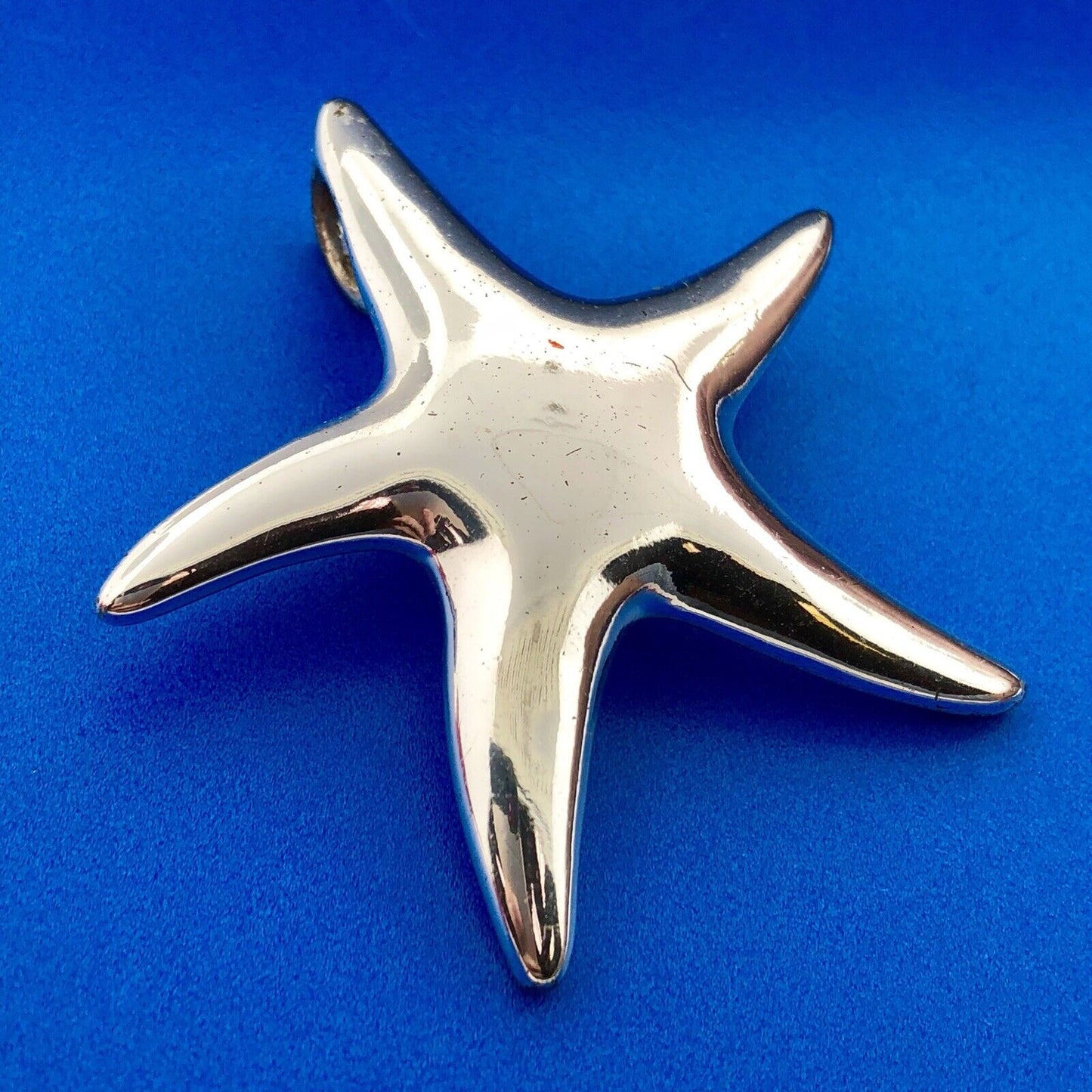 Silver Tone Moderist Star Starfish Beach Life Pendant Enhancer Drop Earrings Set