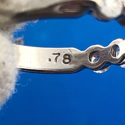 Stunning 14K White Gold Seven Diamond Anniversary Eternity Band Ring