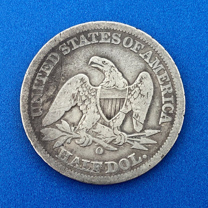 1858 O Seated Silver Half Dollar Better Key New Orleans Southern Mint Coin